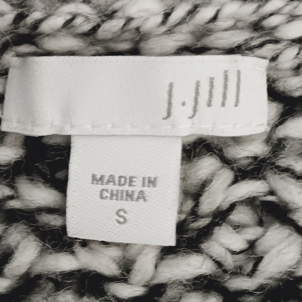 J Jill Wool Blend Long Cardigan Sweater Size S  Shawl Collar  Pockets - Picture 5 of 9